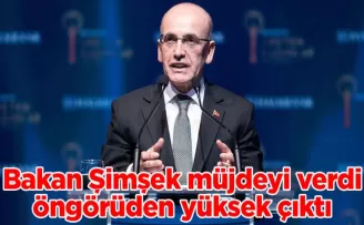 Bakan Şimşek müjdeyi verdi, öngörüden yüksek çıktı