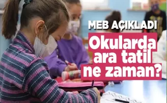 Bakanlık takvimi paylaştı! Okullarda ara tatil ne zaman?