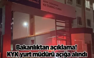 Bakanlıktan açıklama! KYK yurt müdürü açığa alındı