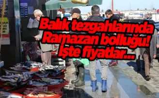 Balık tezgahlarında Ramazan bolluğu! İşte fiyatlar…