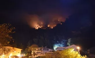 Bartın'da çıkan orman yangınına müdahale ediliyor