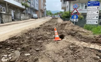 Bartın’da doğal gaz hattı çalışmasında tarihi kalıntılar bulundu