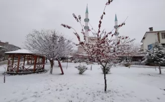 Başçiftlik’te kar yağışı etkili oldu
