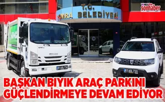 BAŞKAN BIYIK ARAÇ PARKINI GÜÇLENDİRMEYE DEVAM EDİYOR