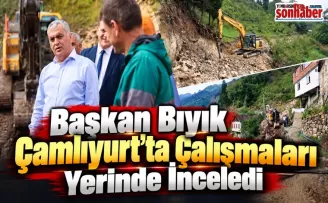 Başkan Bıyık Çamlıyurt’ta Çalışmaları Yerinde İnceledi