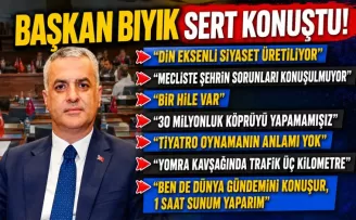 Başkan Bıyık sert konuştu! Din eksenli siyaset yapılıyor