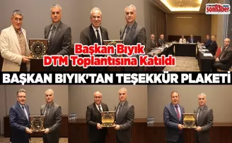 BAŞKAN BIYIK’TAN TEŞEKKÜR PLAKETİ
