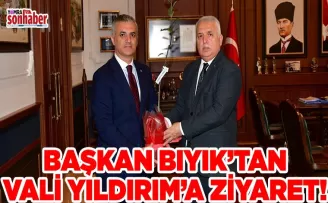 Başkan Bıyık’tan Vali Yıldırım’a Ziyaret