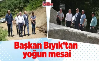 Başkan Bıyık’tan yoğun mesai