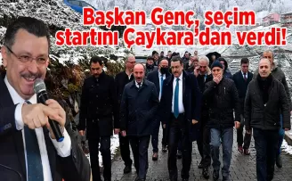 Başkan Genç, seçim startını Çaykara’dan verdi!