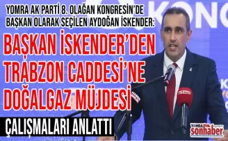 Başkan İskender’den Trabzon Caddesi’ne Doğalgaz Müjdesi