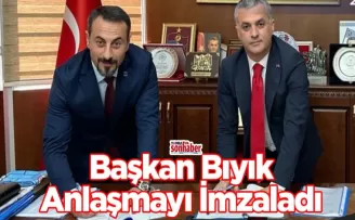 Başkan Mustafa Bıyık Ve Makina Mühendisleri Odası Anlaşmayı İmzaladı