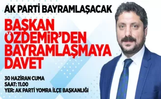 Başkan Özdemir’den bayramlaşmaya davet