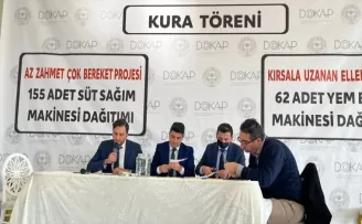 Bayburt'ta çiftçilere makine desteği sağlandı