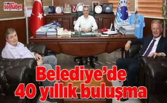 Belediye’de  40 yıllık buluşma