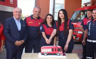 Belediye-İş Sendikası Çorum Şube Başkanı Şen, itfaiyeyi ziyaret etti