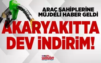 Benzin ve motorine çok büyük indirim!