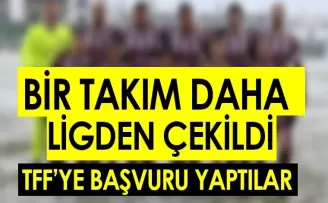 Bir takım daha ligden çekildi! TFF’ye başvuru yaptılar