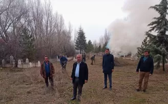 Boğazkale Belediyesi Yekbas köyünde çalışma yürütüyor