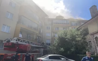 Bolu’da çıkan çatı yangını söndürüldü