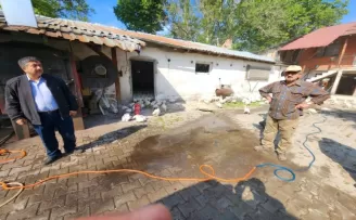Bolu’da çıkan kümes yangını söndürüldü