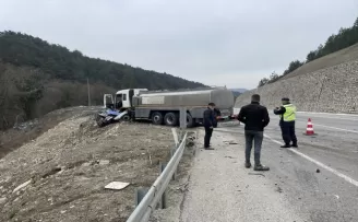 Bolu’da tankerle çarpışan otomobildeki çift öldü