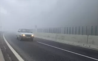 Bolu Dağı’nda sis etkili oluyor