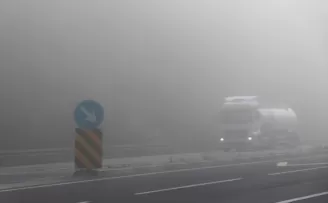 Bolu Dağı'nda sis nedeniyle görüş mesafesi azaldı