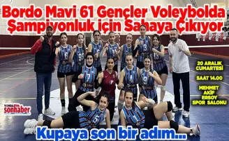 Bordo Mavi 61 Gençler Voleybolda  Şampiyonluk İçin Sahaya Çıkıyor