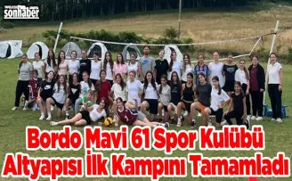 Bordo Mavi 61 Spor Kulübü Altyapısı İlk Kampını Tamamladı