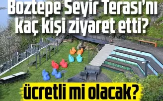 Boztepe Seyir Terası’nı 336 bin kişi ziyaret etti