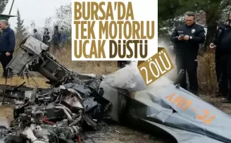 Bursa'da eğitim uçağı düştü: 2 ölü