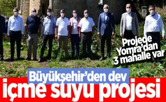 Büyükşehir'den dev içme suyu projesi..