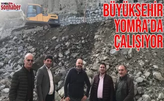 Büyükşehir Yomra’da çalışıyor