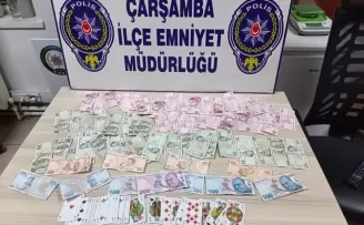 Çarşamba'da kumar operasyonunda 5 kişi hakkında işlem yapıldı
