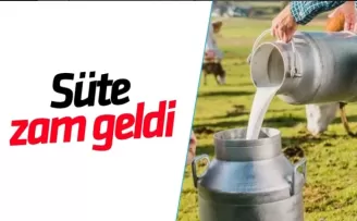 Çiğ süte zam geldi!