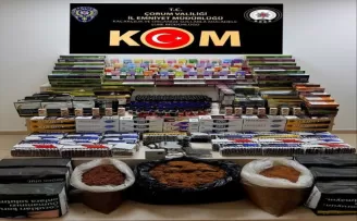 Çorum’da 27 bin makaron ele geçirildi