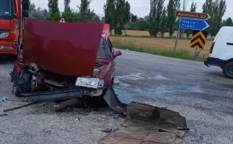 Çorum’da 3 araç çarpıştı, 1 kişi yaralandı