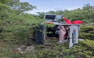 Çorum’da devrilen otomobildeki 2 kişi yaralandı