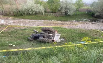 Çorum’da devrilen traktörün sürücüsü öldü