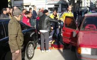 Çorum'da iki otomobil çarpıştı, 1 kişi yaralandı