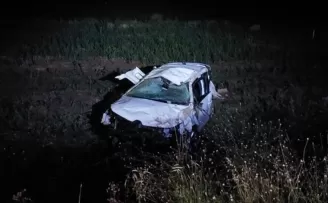 Çorum’da şarampole devrilen otomobilin sürücüsü yaralandı