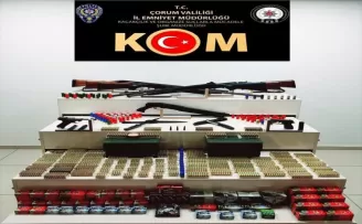 Çorum'da silah ve mühimmat ticareti yapan kişi yakalandı