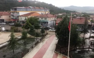 Çorum Uğurludağ’da sağanak etkili oldu