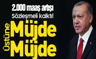 Cumhurbaşkanı Erdoğan'dan müjde üstüne müjde!