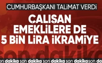 Cumhurbaşkanı Erdoğan talimatı verdi: Çalışan emekliye ikramiye geliyor