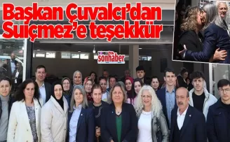 Çuvalcı’dan Suiçmez’e teşekkür