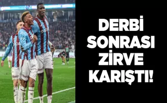 Derbi sonrası zirve karıştı!