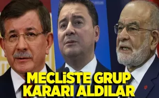 DEVA, Gelecek ve Saadet Partileri grup kurma kararı aldı
