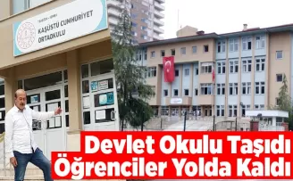 Devlet okulu taşıdı öğrenci yolda kaldı
